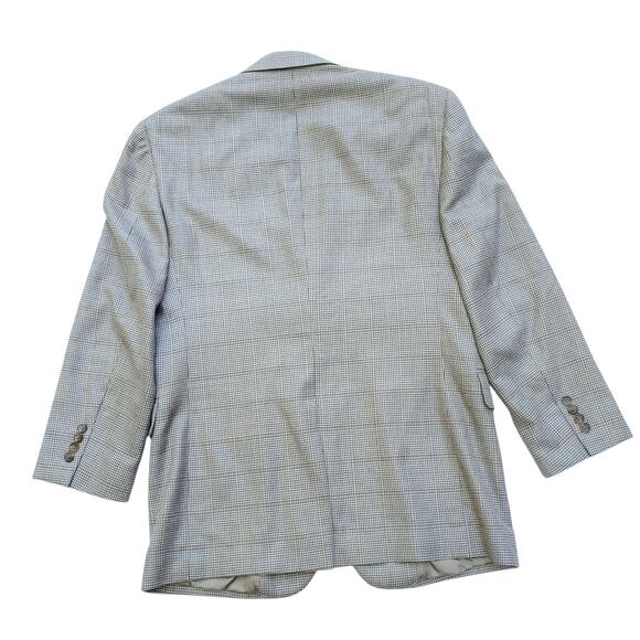 JoS. A. Bank Signature Collection Silk Wool Houndstooth Sport Coat Blazer 40R - Picture 8 of 16